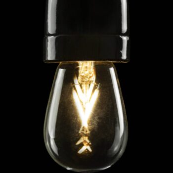 SEGULA LED E27 1,5 W 24V DC číre vlákno 922 stmievateľné
