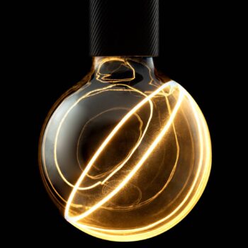SEGULA LED Illusion G95 E27 5W Diagonal dymová/čierna