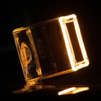 SEGULA LED floating cube 86 E27 4,5W biela číra