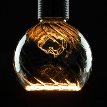 SEGULA LED floating globe G125 E27 6W twist dymová