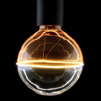 SEGULA LED guľa Illusion, E27 G125 modrá/jantárová 5W 1900K stmievanie