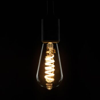 SEGULA LED lampa E27 7 W ST64 Curved ambient clear
