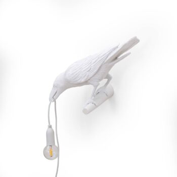 SELETTI Bird Lamp LED dekoratívne nástenné svietidlo, ľavé, biele