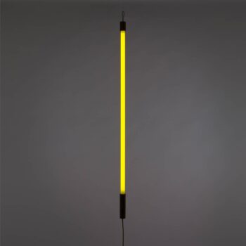SELETTI LED svetlo Linea, žlté, drevené detaily, univerzálne