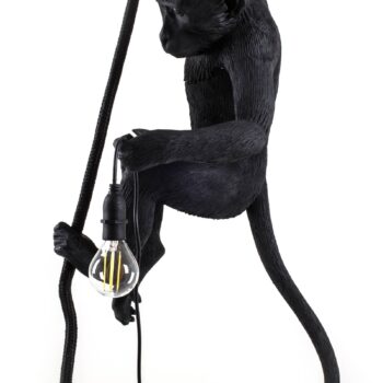 SELETTI Monkey Lamp LED závesná lampa čierna