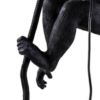 SELETTI Monkey Lamp LED závesná lampa čierna