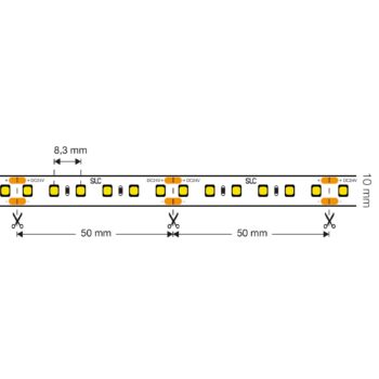 SLC LED pásik s plným spektrom CRI 98, 5 m IP20 2 700 K