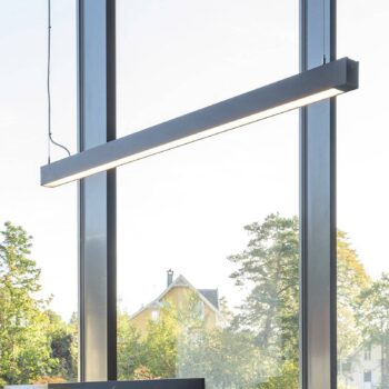 SLC LED stropné svetlo Click pre dĺžku 140 cm, čierna, CCT