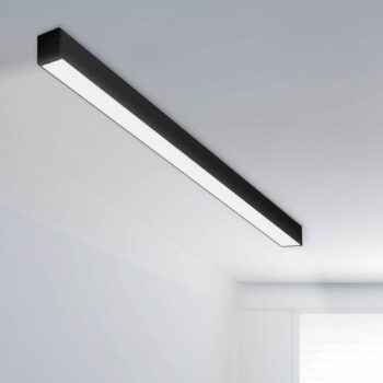 SLC LED stropné svietidlo Click pre dĺžku 112 cm, čierna, CCT