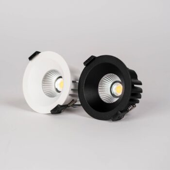 SLC LED zapustené svietidlo OnePro Soft, čierne, 3 000 K, hliník