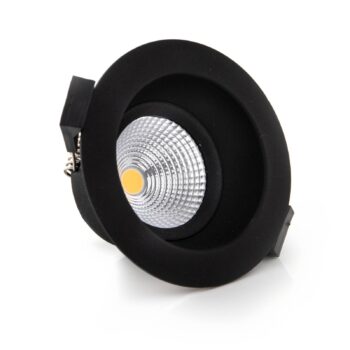 SLC One Soft LED zapustený bodový stmievač-teplý čierny
