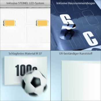 STEINEL L 1 N nástenné LED s číslom domu IP54