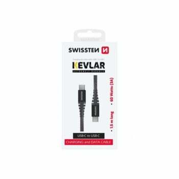 SWISSTEN Nabíjací kábel kevlarový USB-C USB-C, 1,5 m