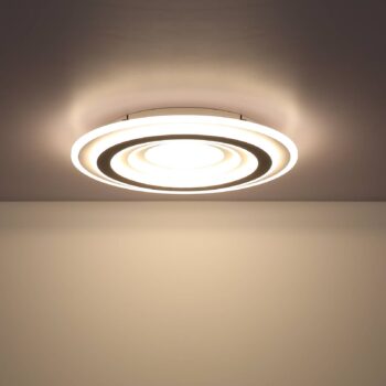 Sabatino LED stropné svietidlo, Ø 48 cm, biela/antracitová, CCT