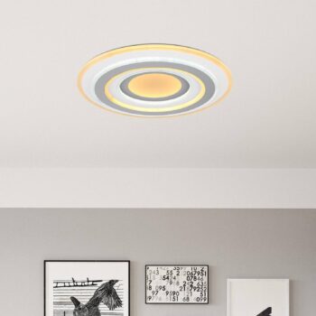 Sabatino LED stropné svietidlo, Ø 48 cm, biela/antracitová, CCT