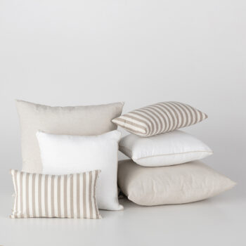 Sada 3 dekoračných vankúšov Classic Stripes, 65x65/50x50/52x33 cm