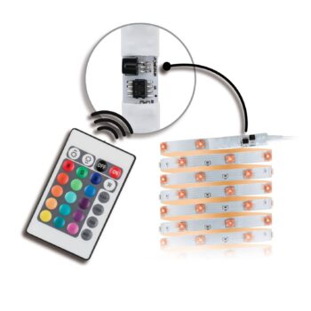 Sada LED pásikov Paulmann TIP, 10 m, biela, plast, RGB