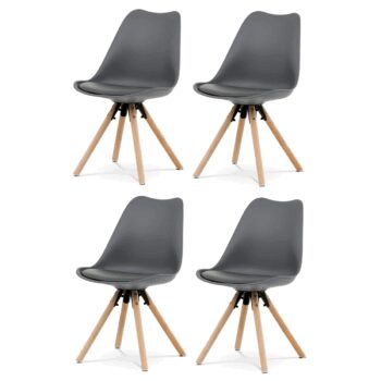 Sada jedálenských stoličiek CT-762 GREY, 4 ks
