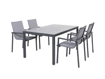 Salerno jedálenský stôl antracit 160 cm