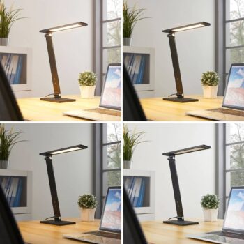Salome stmievateľná LED lampa písací stôl čierna
