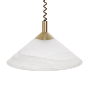 Saturn nastaviteľná závesná lampa vzhľad mosadz
