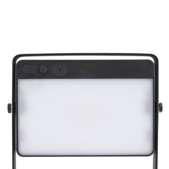 Saulio LED solárna stolová lampa, čierna, IP44, hliník, USB, dobíjateľná