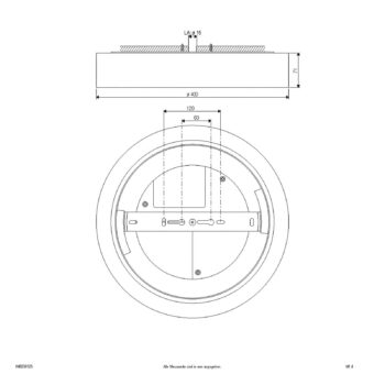 Sauro LED stropné svietidlo, Ø 40 cm, biela