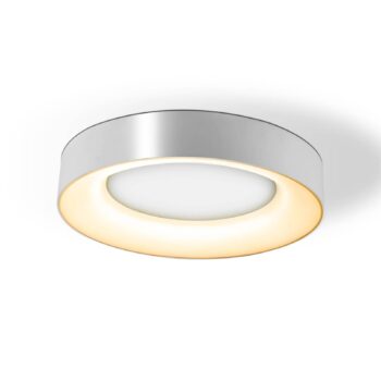 Sauro LED stropné svietidlo, Ø 40 cm, strieborná