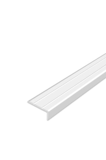 Schodová hrana samolepiaca - Biela 24,5x10 mm 2,7 m