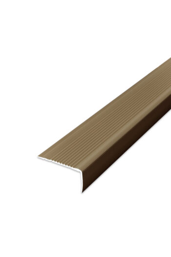 Schodová hrana samolepiaca - Bronzová 45x23 mm 2,7 m