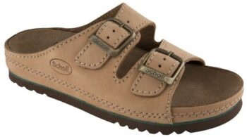 Scholl AIR BAG - zdravotné pantofle PROFESIONAL, veľ. 46, hnedá, 46 EU