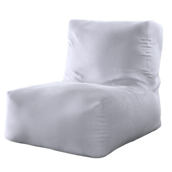Sedací vak v tvare kresla - jednofarebný, Lysegrå, 87 x 31 x 75 cm, Velvet, 704-24