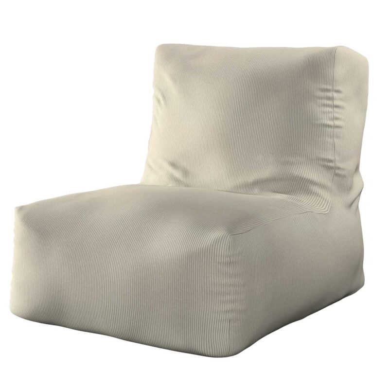 Sedací vak v tvare kresla - jednofarebný, ciepły szary sztruks, 87 x 31 x 75 cm, Manchester, 701-39 Sedací vak v tvare kresla - jednofarebný, ciepły szary sztruks, 87 x 31 x 75 cm, Manchester, 701-39