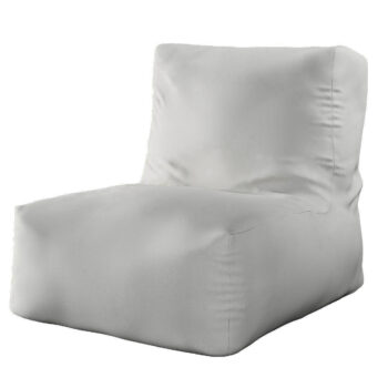 Sedací vak v tvare kresla - jednofarebný, svetlo - šedá, 87 x 31 x 75 cm, Etna, 705-90