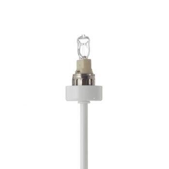 Severná stojacia lampa Snowball, biela
