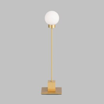 Severná stolová lampa Snowball, mosadz