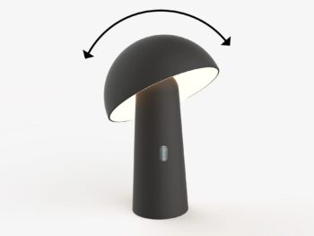 Shitake exteriérová lampa čierna