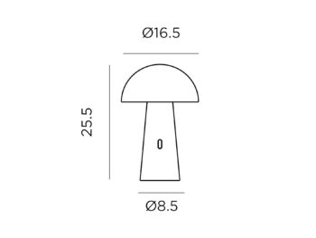 Shitake exteriérová lampa čierna