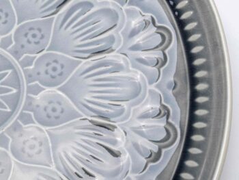 Sicilia Mandala tanier sivý Ø27cm