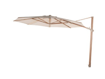 Siesta Premium slnečník Ø350 cm woodlook / pieskový