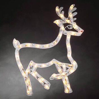 Silueta do okna Sob vnútorná s LED 50-pl.