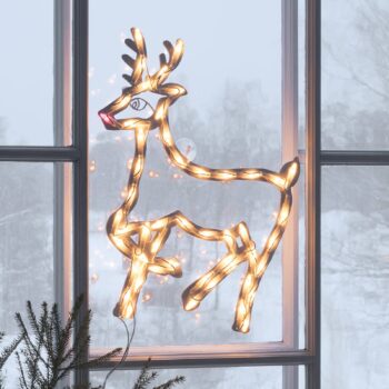 Silueta do okna Sob vnútorná s LED 50-pl.