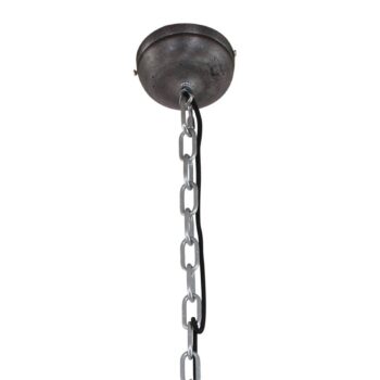 Sivá závesná lampa Bikkel XXL, priemyselný dizajn