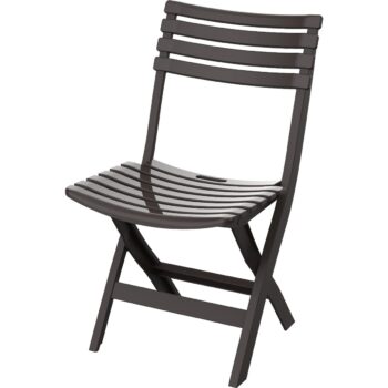 Skladací plastový balkónový nábytok 2+1, hnedy, Duramax IFOFXX081BR