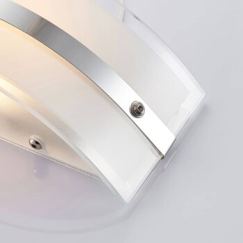 Sklená nástenná lampa Zinka s LED, 25 cm