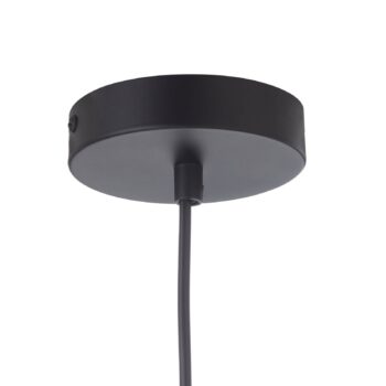 Sklenená závesná lampa Hory dažďový efekt Ø 25 cm
