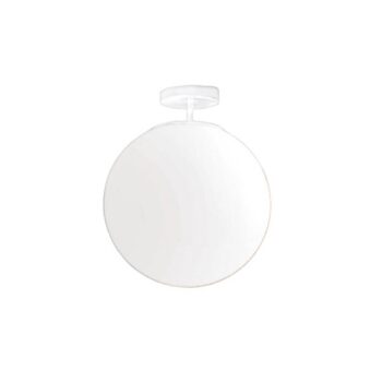 Sklenené stropné svietidlo Sferis, 30 cm, biele