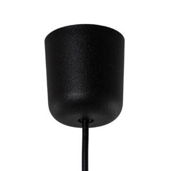 Sklenené závesné svietidlo Nesto, jantárové, Ø 18 cm, E27