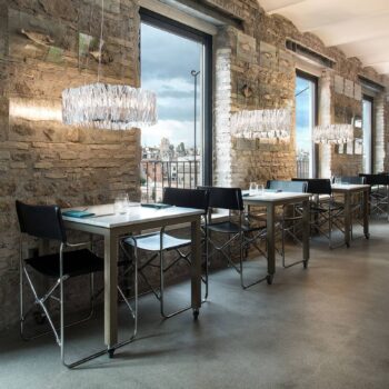 Slamp Accordéon závesné LED, strieborné, 2 700 K