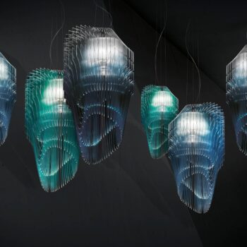 Slamp Avia Edition M Turquoise závesná lampa